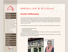 Tablet Screenshot of immobilien-w-wittstock.de